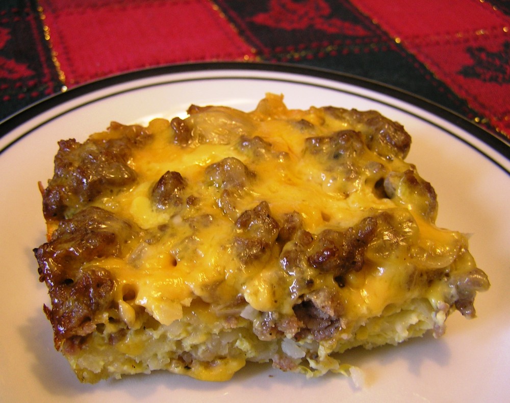 Hash Brown, Sausage, and Egg Casserole ~ Starting a New Christmas Tradition (1/2)