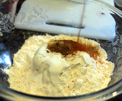 Mixing the Flour and Spices