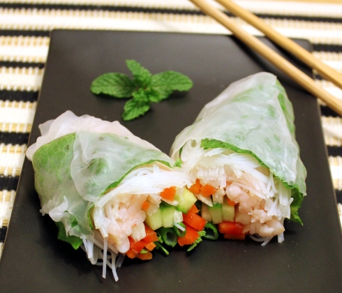 Shrimp and Vegetable Spring Roll