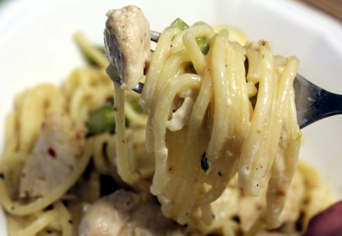 Chicken and Asparagus Pasta for Two