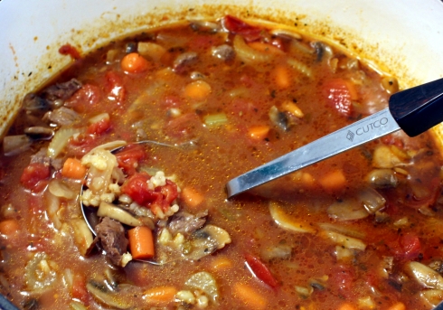 Simmering Beef Barley Stoup